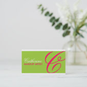 Cartes de visite de monogramme (Debout devant)