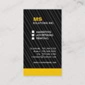 Cartes de visite de monogramme (Dos)