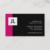 Cartes de visite de monogramme (Dos)