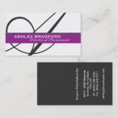 Cartes de visite de monogramme (Devant / Derrière)