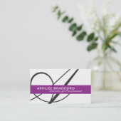 Cartes de visite de monogramme (Debout devant)