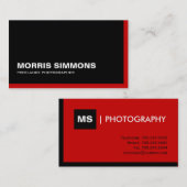 Cartes de visite de monogramme (Devant / Derrière)