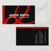 Cartes de visite de monogramme (Devant / Derrière)