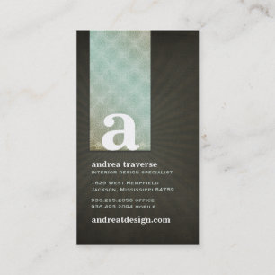 Cartes de visite de monogramme d'Andrea