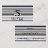 Cartes de visite de monogramme de construction (Devant / Derrière)