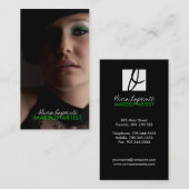 Cartes de visite de monogramme de maquilleur (Devant / Derrière)