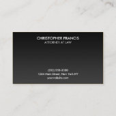 cartes de visite de monogramme de titane (Dos)