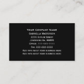 Cartes de visite de monogramme d'Hydrangea pourpre (Dos)