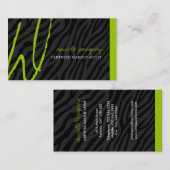 Cartes de visite de monogramme d'impression de (Devant / Derrière)