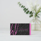 Cartes de visite de monogramme d'impression de (Debout devant)