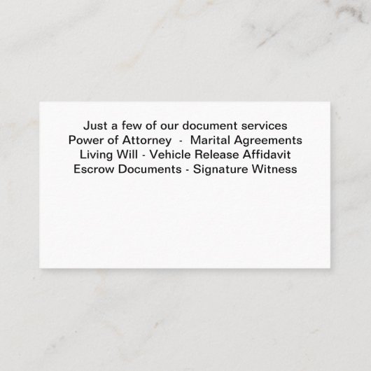 Cartes de visite de monogrammes classiques (Dos)