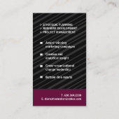 Cartes de visite de Monogrammes modernes (Dos)