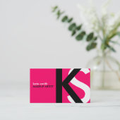 Cartes de visite de Monogrammes modernes (Debout devant)