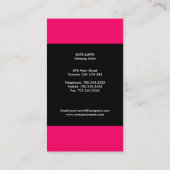 Cartes de visite de Monogrammes modernes (Dos)