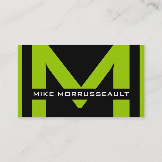 Cartes de visite de Monogrammes modernes (Devant)