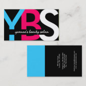 Cartes de visite de Monogrammes modernes (Devant / Derrière)