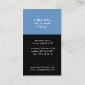 Cartes de visite de Monogrammes modernes (Dos)