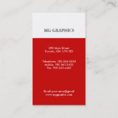 Cartes de visite de Monogrammes modernes (Dos)