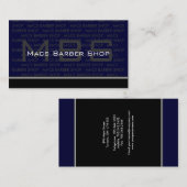 Cartes de visite de Monogrammes modernes (Devant / Derrière)