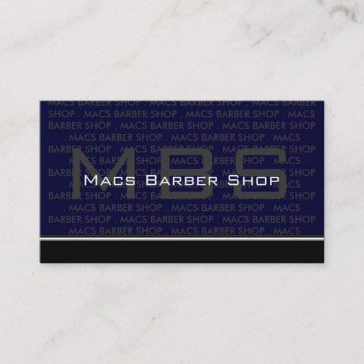 Cartes de visite de Monogrammes modernes (Devant)