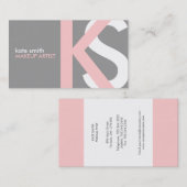 Cartes de visite de monogrammes souples (Devant / Derrière)