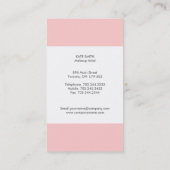 Cartes de visite de monogrammes souples (Dos)