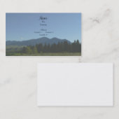 Cartes de visite de montagne (Devant / Derrière)