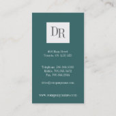 Cartes de visite de mosaïque (Dos)