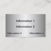 Cartes de visite de mosaïque et de plaque (Dos)