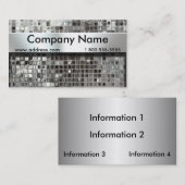 Cartes de visite de mosaïque et de plaque (Devant / Derrière)