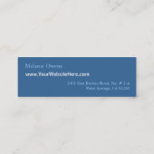 Cartes de visite de mosaïque florale (Dos)