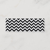 Cartes de visite de motif de Chevron de monogramme (Dos)