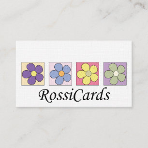 Cartes de visite de motif de fleur