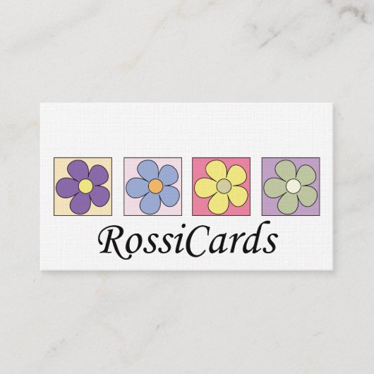 Cartes de visite de motif de fleur (Devant)
