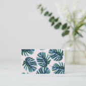 Cartes de visite de motif de Monstera (Debout devant)