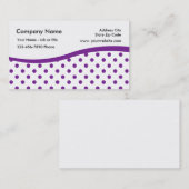 Cartes de visite de motif de point de polka (Devant / Derrière)