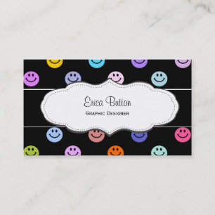 Cartes de visite de motif de visage