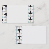 Cartes de visite de Motif multidiamants (Devant / Derrière)