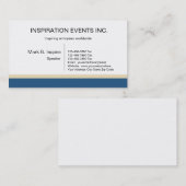 Cartes de visite de motivation de haut-parleur (Devant / Derrière)