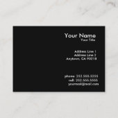 Cartes de visite de motivation de parodie de (Dos)