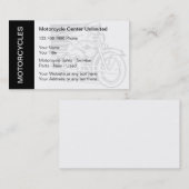 Cartes de visite de moto (Devant / Derrière)
