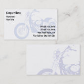 Cartes de visite de moto (Devant / Derrière)