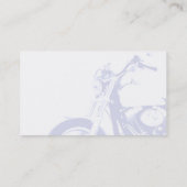Cartes de visite de moto (Dos)