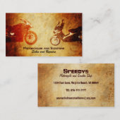 Cartes de visite de moto et de scooter (Devant / Derrière)