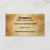 Cartes de visite de moto et de scooter (Dos)