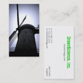 Cartes de visite de moulin à vent de Lomo (Devant / Derrière)