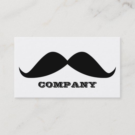 Cartes de visite de moustache (Devant)
