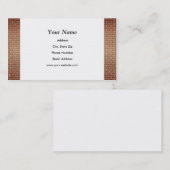 Cartes de visite de murs de briques (Devant / Derrière)