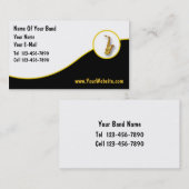 Cartes de visite de musicien (Devant / Derrière)