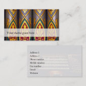 Cartes de visite de musique d'orgue - pipes décoré (Devant / Derrière)